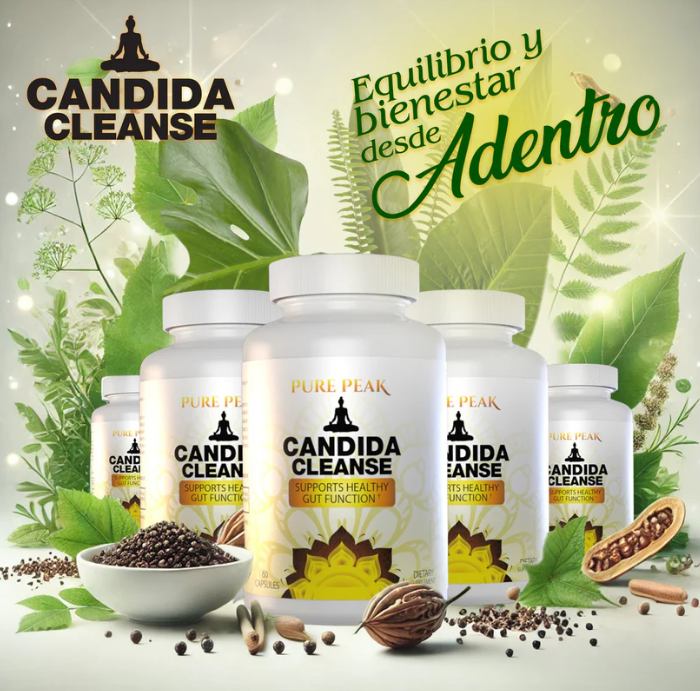 Cápsulas Candida Cleanse - Naturalmente libre de hongo