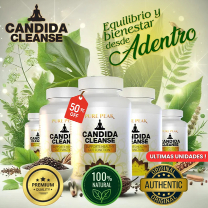 Cápsulas Candida Cleanse - Naturalmente libre de hongo